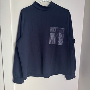 Chico's Dark Blue Long Sleeve causal crewneck
